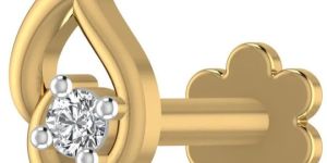 Single Natural Ladies Diamond Nose Pin