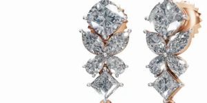 Women Elysian Garden Diamond Drop Earrings