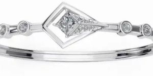 Women Rhombus Diamond Luxury Bangle