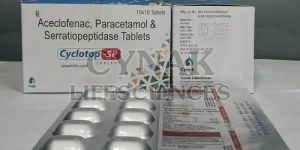 Cyclotop SP Aceclofenac Paracetamol Serratiopeptidase Tablets