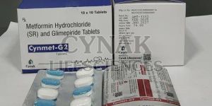 Cynmet G2 Glimepiride Metformin Hydrochloride SR Tablet