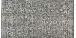 Dark Grey Woolen Hand Knotted Rug