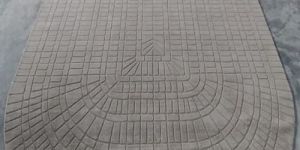 MEH-PP-2209 Grey New Zealand Wool Cotton Floor Carpet