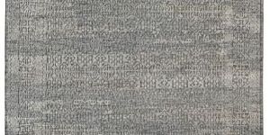 Light Grey Woolen Hand Knotted Rug