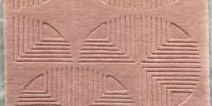 MEH-PP-2203 Peach New Zealand Wool Cotton Floor Carpet