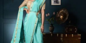 Blue Mysore Silk Saree