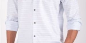 Breeze Blue Horizontal Striped Shirt