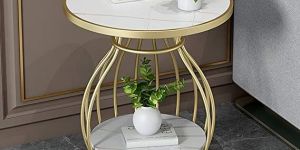 Metal Legs Wooden Coffee Table