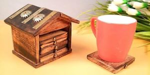 Wood Tea Coaster Set