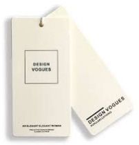 Hard Paper Gloss Laminated Hang Tag