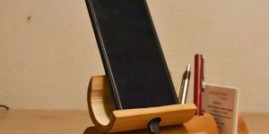 Wooden Desk Mobile Stand