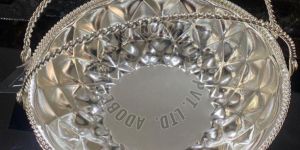 6 Inch Round Silver Plated Fruit Basket