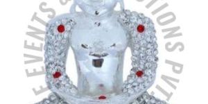 Decorative Silver Resin Buddha Statue