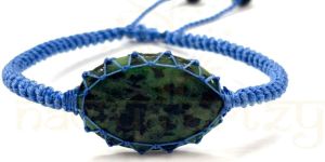 Handmade Ruby Zoisite Gemstone Macrame Healing Unisex Bracelet