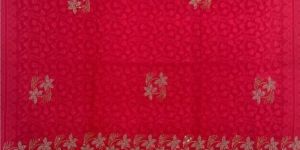 Deep Red Viscose Stone Work Ladies Shawl