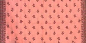Peach Ladies Floral Printed Viscose Stole