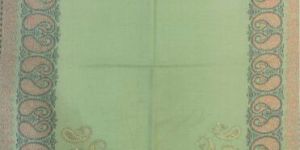 Woolen Ladies Pista Green Stone Work Stole