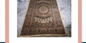Design Embroidered Silk Rug