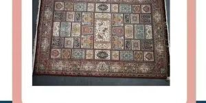 Hand Knotted Kashmiri Silk Rug