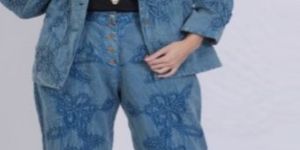 100% Cotton Embroidered Jacket with Pant