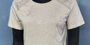 Casual Regular Sleeves Solid Women White Top