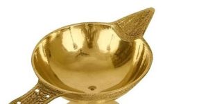Brass Diya with Stand