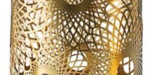 Elegant Gold Filigree Candle Lantern