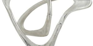 Modern Abstract Silver Sculpture