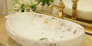 Hindware Oval Ceramic Table Top Wash Basin