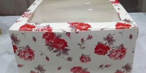 10x10x5Inch Printed Cake Box With Window