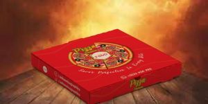 9x9x1.5Inch Printed Corrugated Pizza Box