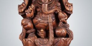 Beautiful Wooden Ganesha Statues