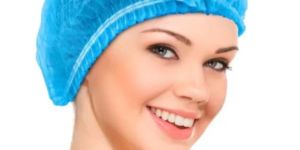 Nonwoven Disposable Bouffant Cap Blue 24 Inches