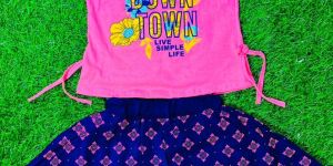 Girls Skirt Top Set