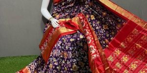 Double Ikkat Silk Sarees