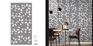 3D Grey Glossy Vitrified Tiles