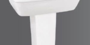 Ceramic White Pedestal Wash Basin