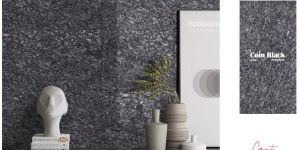 Coin Black Glossy Vitrified Tiles