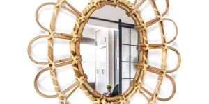 Decorative Cane Mirror