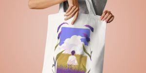 Sublimation Printed Canvas Tote Bag