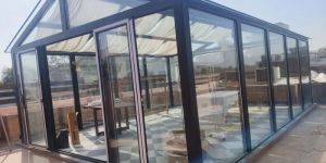 Glass Roofing Shed