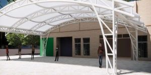 Modular Tensile Bus Parking Shed