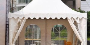Panel Build PVC Pagoda Tensile Shade