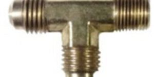 Golden Brass Flare X Male Pipe Run Tee