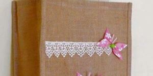 Fancy Jute Lunch Bag