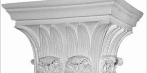 2.5 Feet White GRC Capital Column