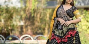 Women's Designer Embroidered Silk Lehenga