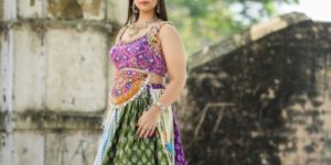 Women's Multicolor Traditional Mirror Embroidery Chaniya Choli