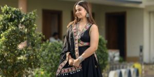 Women's Navratri Special Mirror Work Lehenga Choli