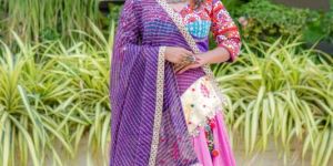 Women's Patchwork Multi Color Lehenga Choli with Bandhani Dupatta